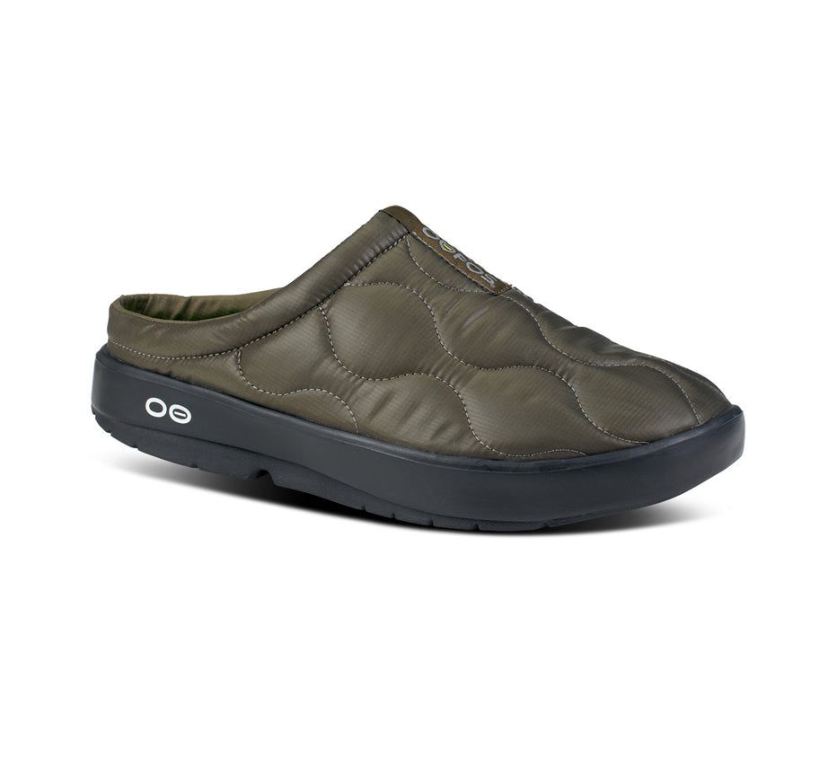 Oofos Oocoozie Thermo Mule - Men's Slippers Olive - Canada ( OKIR-18054 )